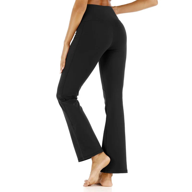 Damen Yoga-Hose mit hohem Bund und flared Schnitt