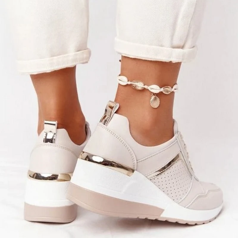 Plattform Sneaker Damen - Leichte Freizeitschuhe