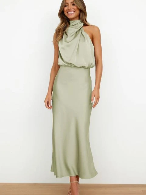 Glamouröse Halter Abendkleid