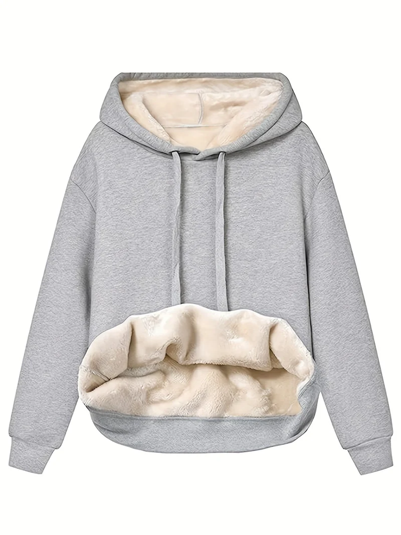 Warme Winterkuscheligkeit mit Fleece Hoodie