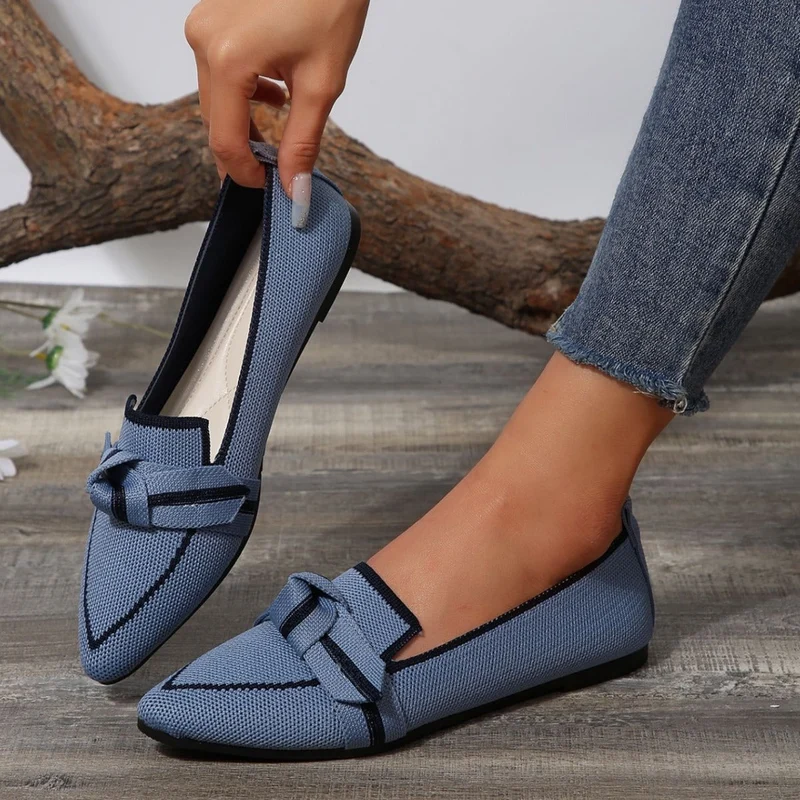 Damen Spangenballerinas mit Knötchen-Details und atmungsaktivem Obermaterial Nord Taschen