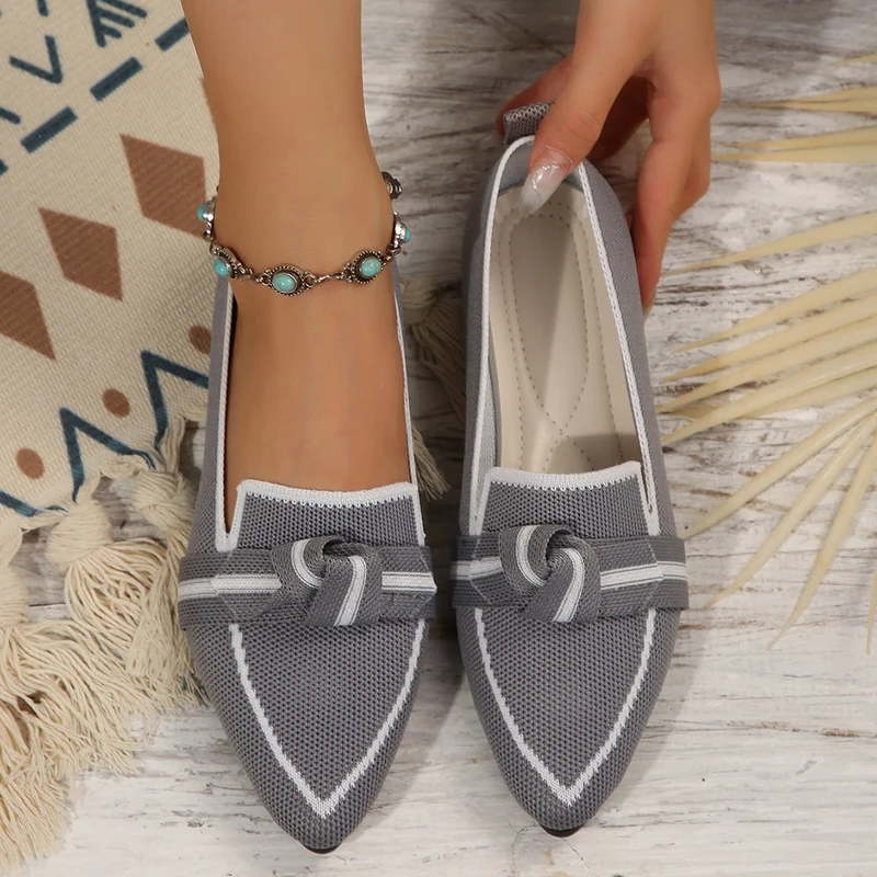 Damen Spangenballerinas mit Knötchen-Details und atmungsaktivem Obermaterial Nord Taschen