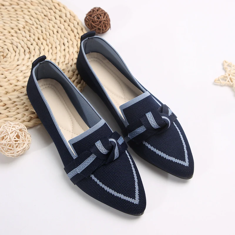 Damen Spangenballerinas mit Knötchen-Details und atmungsaktivem Obermaterial Nord Taschen