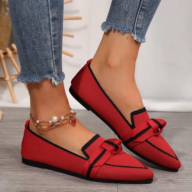 Damen Spangenballerinas mit Knötchen-Details und atmungsaktivem Obermaterial Nord Taschen