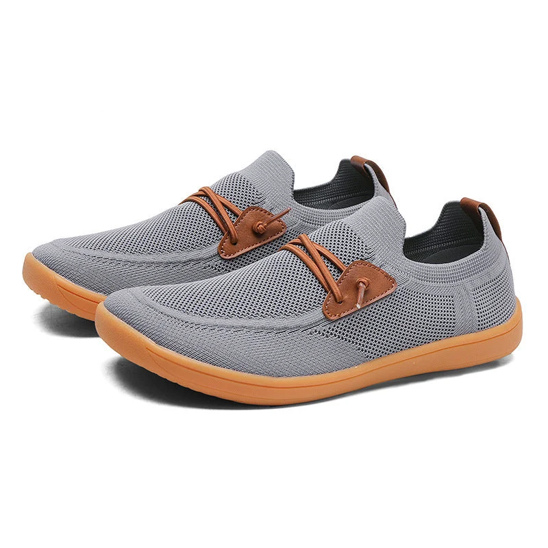 Herren nan atmungsaktiver Strick-Schlupfsneaker mit elastischem Einstieg und dämpfender Leichtsohle
