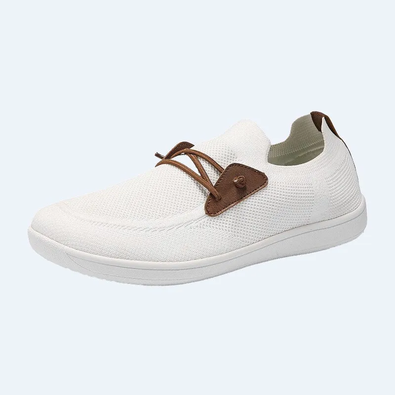 Herren nan atmungsaktiver Strick-Schlupfsneaker mit elastischem Einstieg und dämpfender Leichtsohle