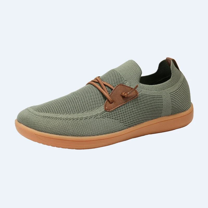 Herren nan atmungsaktiver Strick-Schlupfsneaker mit elastischem Einstieg und dämpfender Leichtsohle