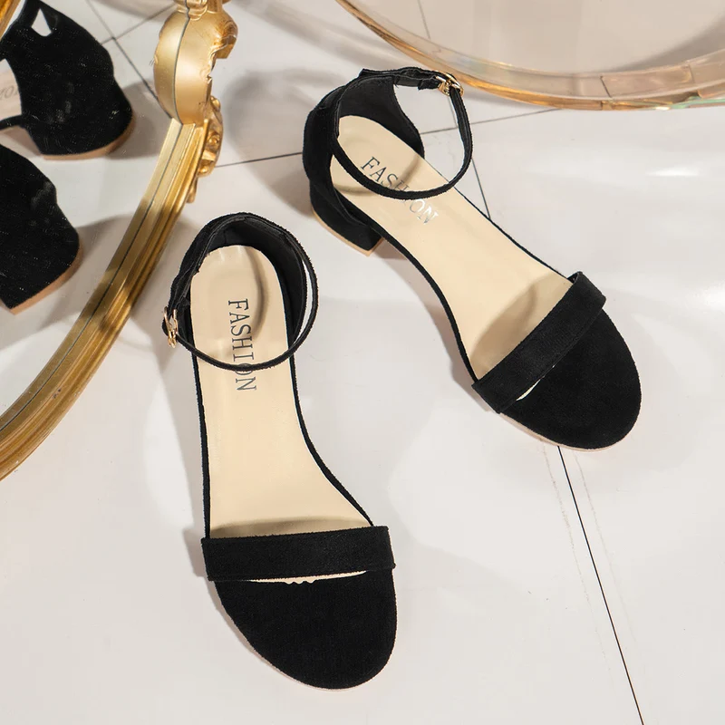 Damen elegante Blockabsatz-Sandaletten