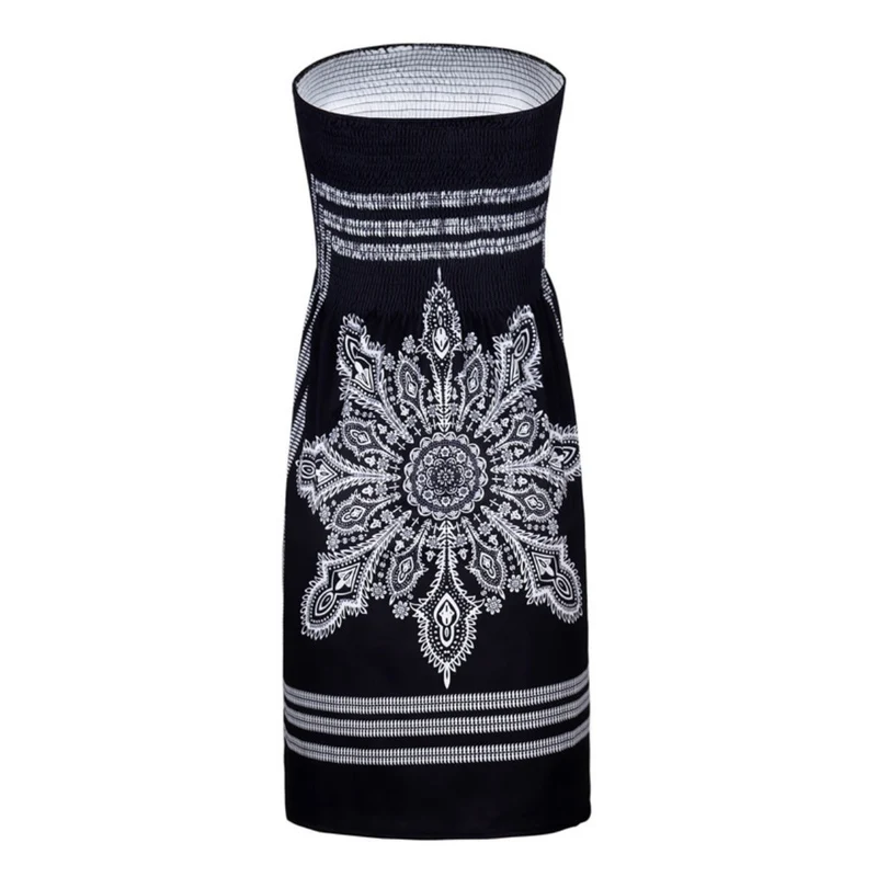 Bedrucktes Röhrentop-Kleid