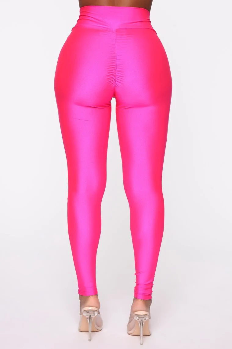 Damen Hochgeschnittene Leggings mit Raffung Nord Taschen