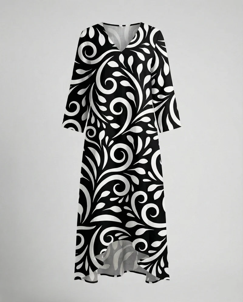 Boho Maxikleid Sommer Damen Taschen