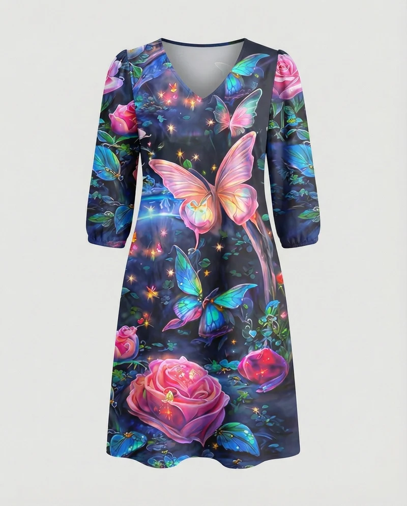 Boho Maxikleid Sommer Damen Taschen
