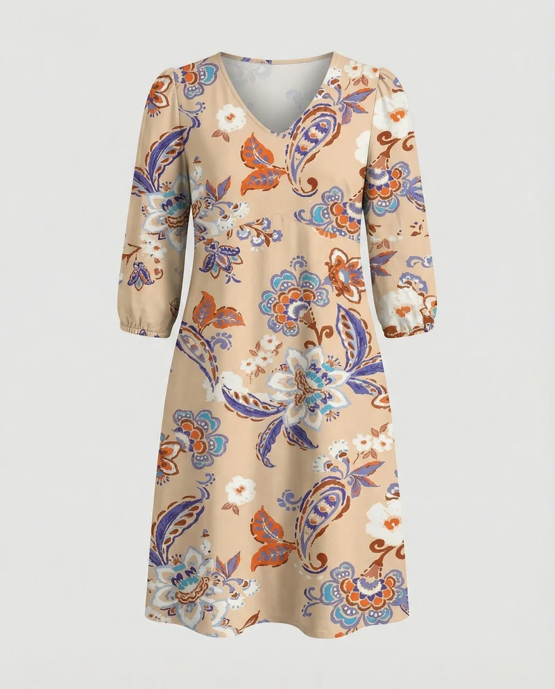 Boho Maxikleid Sommer Damen Taschen