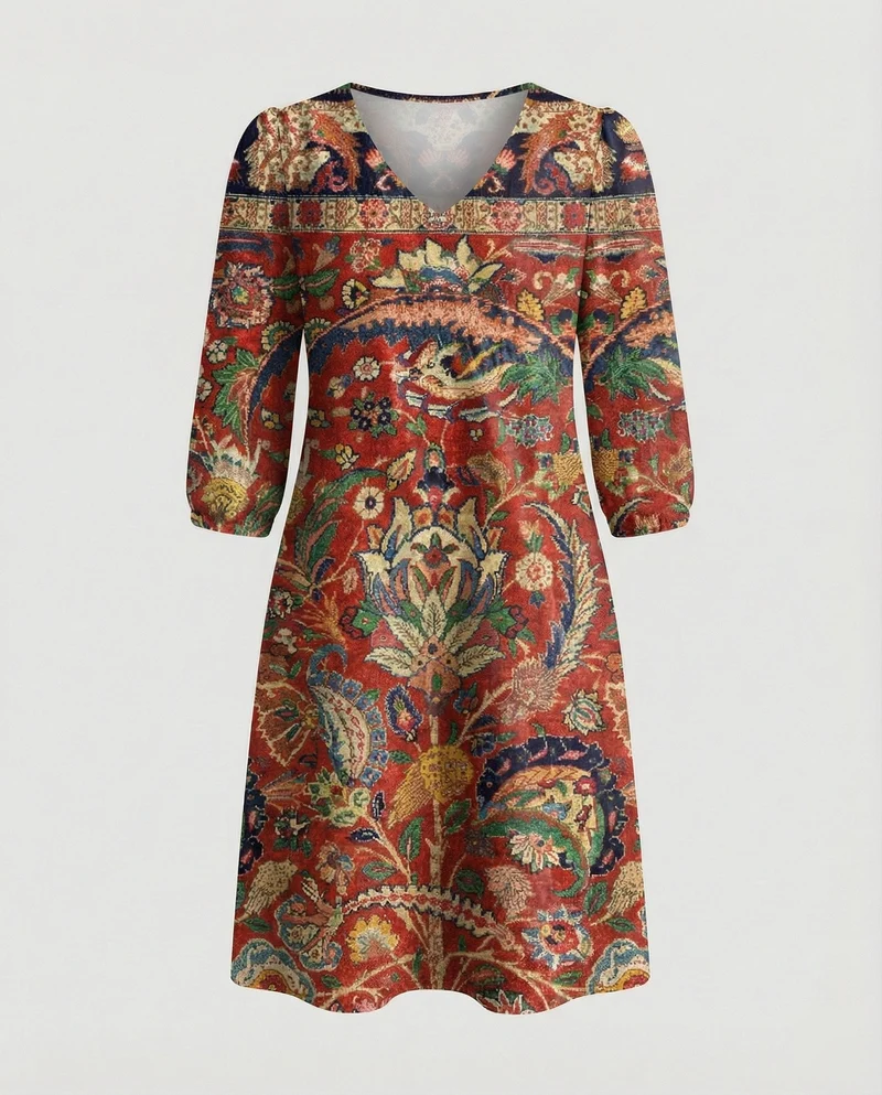 Boho Maxikleid Sommer Damen Taschen