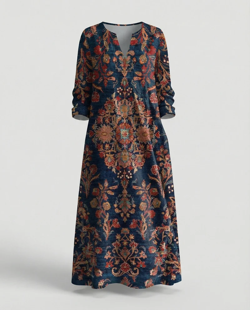 Boho Maxikleid Sommer Damen Taschen