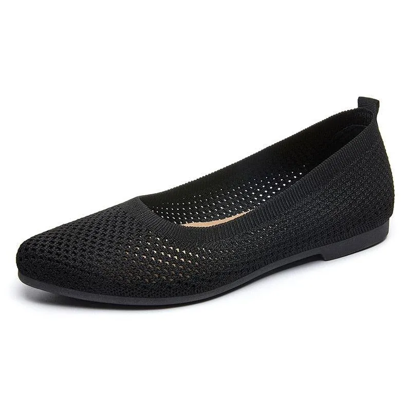 graue orthopädische ballerinas