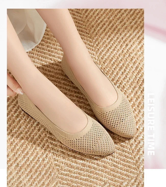 graue orthopädische ballerinas