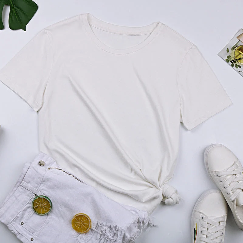 Damen Basic T-Shirt mit Lässigem Schnitt und Hochwertiger Baumwollqualität Nord Taschen