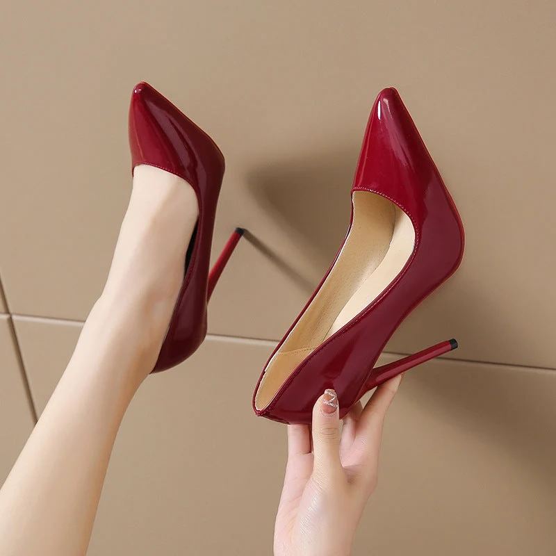 Damen elegante High Heels mit roter Sohle