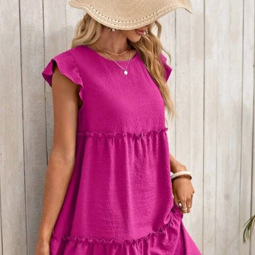 Damen lässiges Sommerkleid Nord Taschen