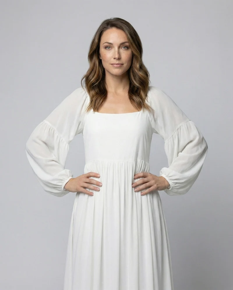 Damen Fließende Boho Chiffon Maxikleid