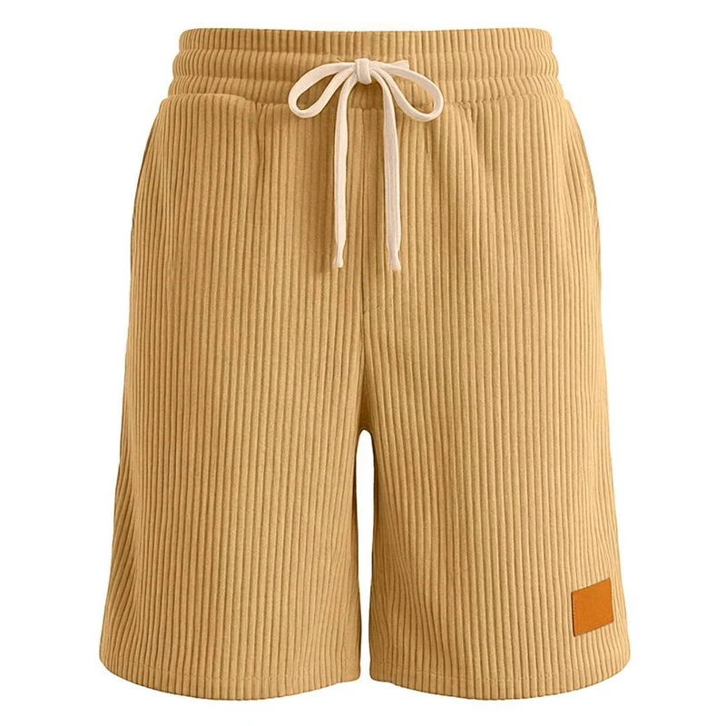 Herren nan Feincord-Shorts mit elastischem Tunnelzugbund, Kordelzug und tiefen Eingrifftaschen Nord Taschen