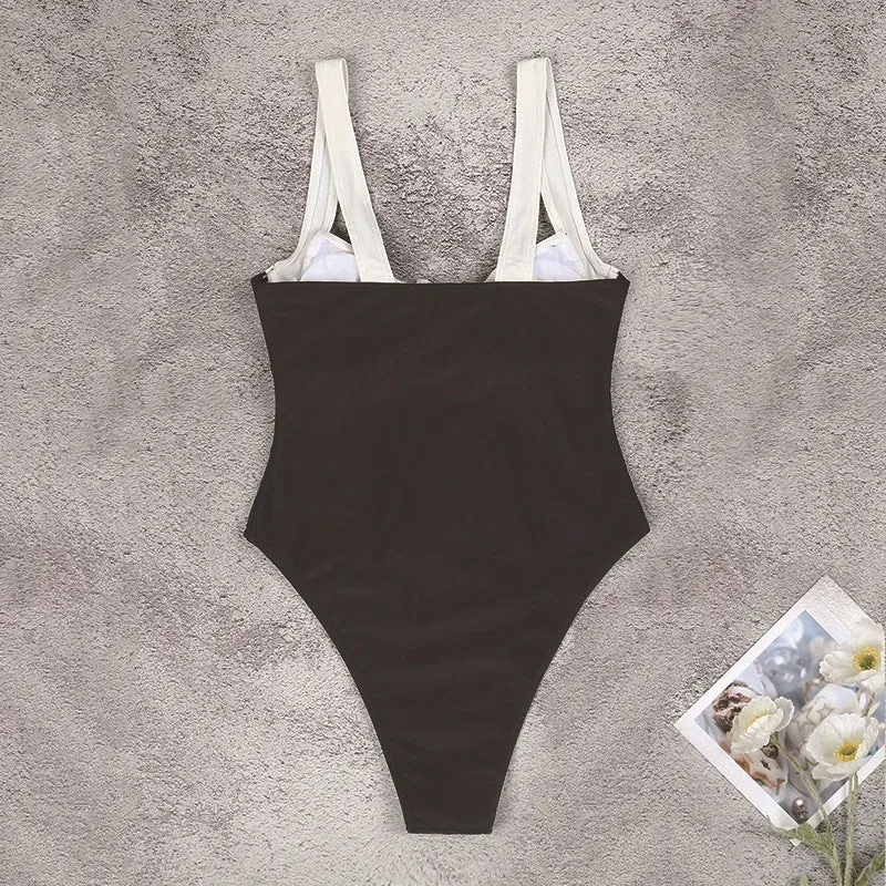 Damen Einteiler Badeanzug mit hochwertigem Push-Up-Design