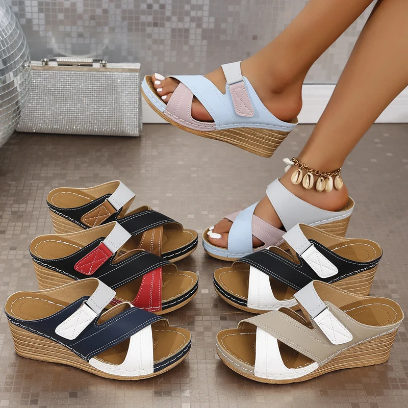 Damen bequeme Wedge Sandalen