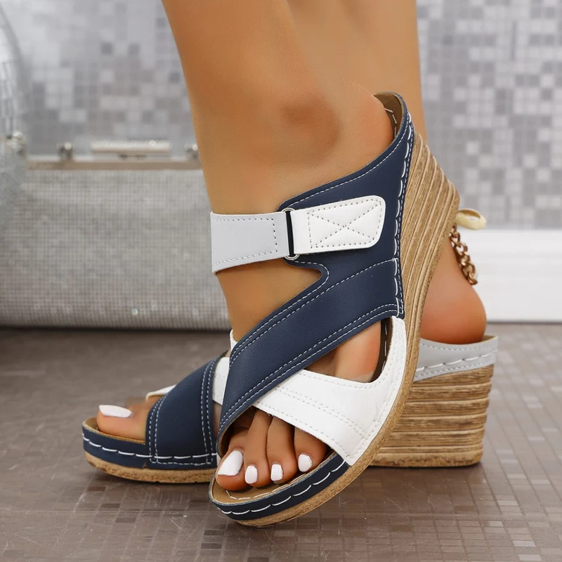 Damen bequeme Wedge Sandalen