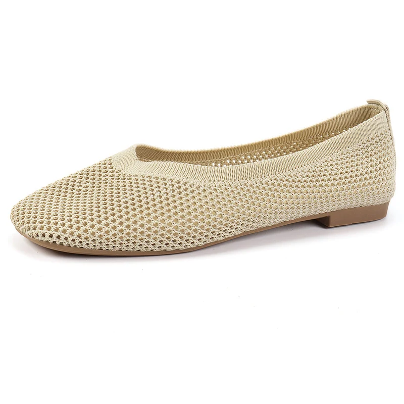 Damen Atmungsaktive Ballerinas mit modernem Lochdesign