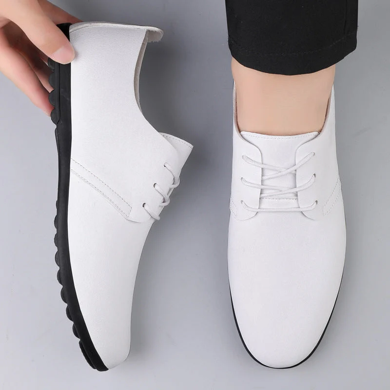 Damen Elegante Schnürschuhe aus hochwertigem Leder mit rutschfester Sohle