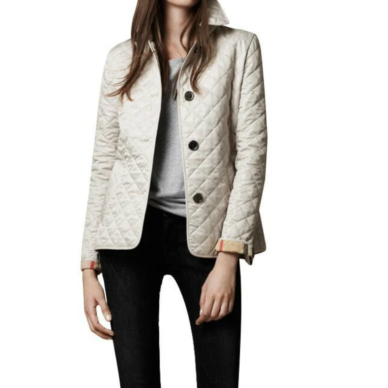 Die Elegante Schlanke Seiden-Baumwoll-Jacke