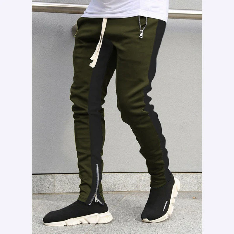 Herren Sportliche Slim-Fit Jogginghose mit Seitentaschen