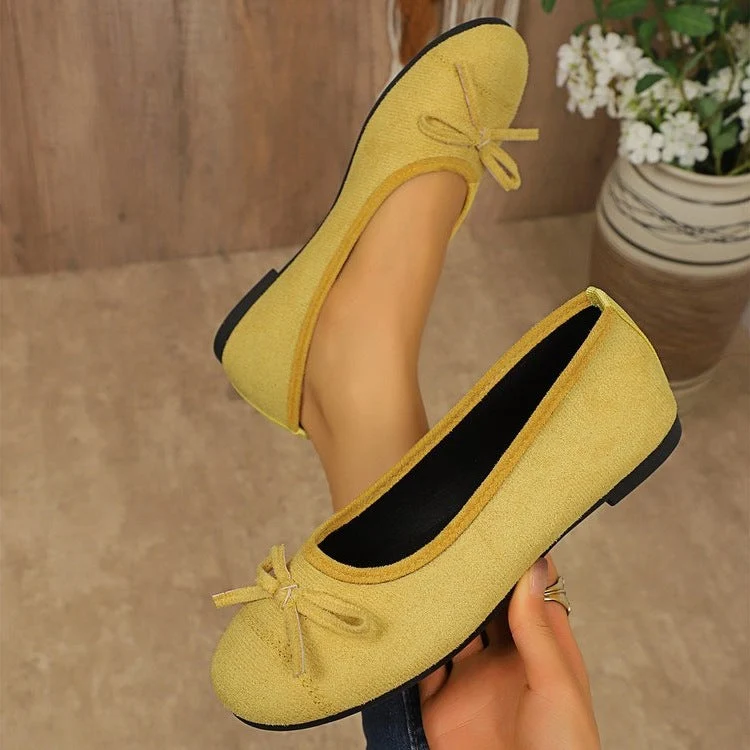 Damen Ballerinas mit zartem Schleifen-Design