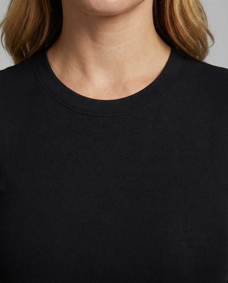 Damen Schmale Microstretch MischgewNord Taschene Kurzarmshirt