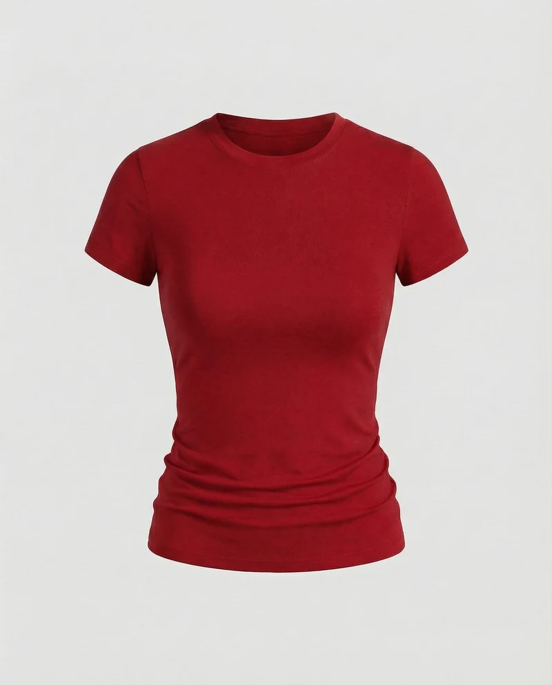 Damen Schmale Microstretch MischgewNord Taschene Kurzarmshirt