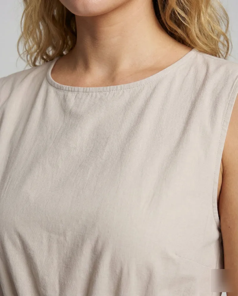 Damen Luftige Bateau-Ausschnitt Midikleid