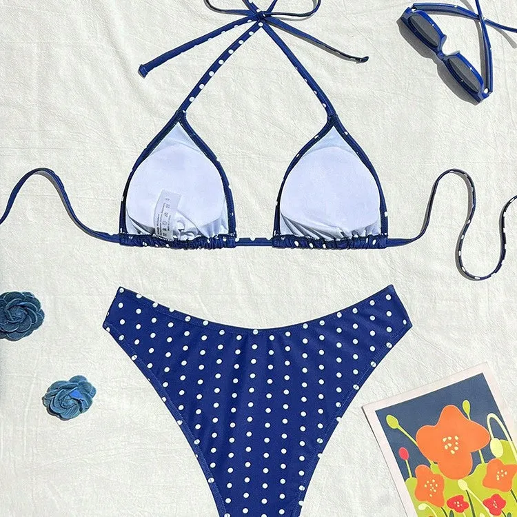 Damen Triangel-Bikini mit klassischen Punkten Nord Taschen