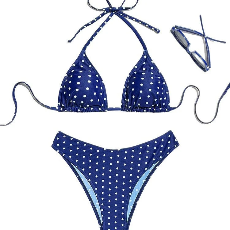 Damen Triangel-Bikini mit klassischen Punkten Nord Taschen