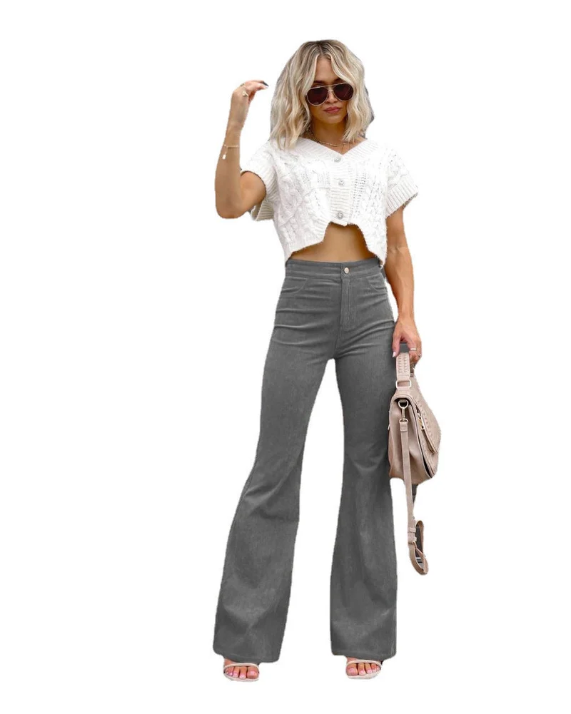 Damen Flared Jeans mit hohem Bund und tailliertem Schnitt