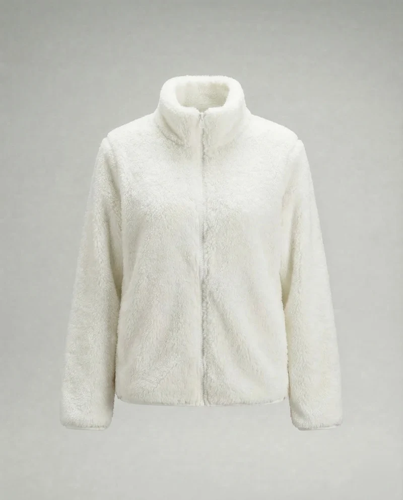 Damen Flauschige Plüsch-Fleecejacke