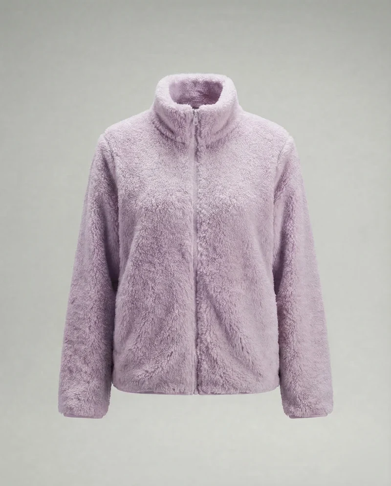 Damen Flauschige Plüsch-Fleecejacke