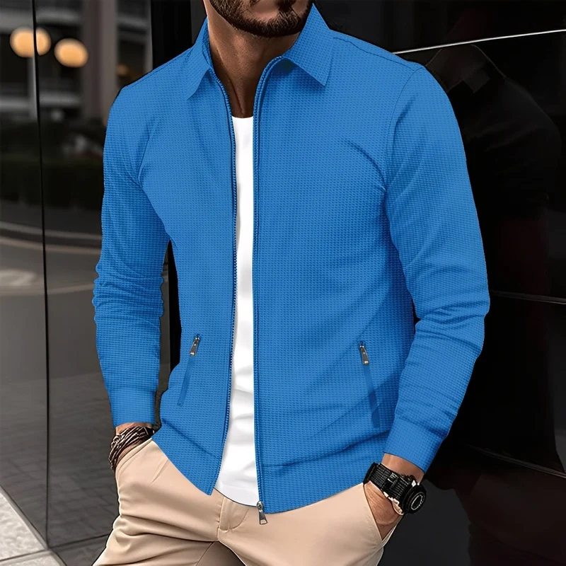 Moderne Jacke mit Reißverschlusstaschen für Herren