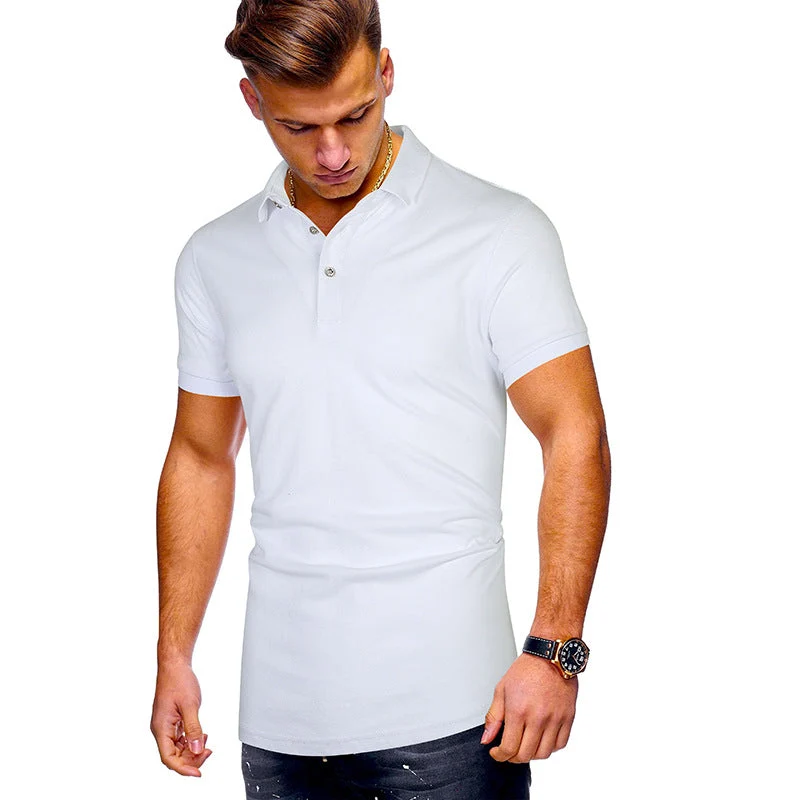 Herren Poloshirt mit hochwertigem Baumwollmix und modernem Stehkragen