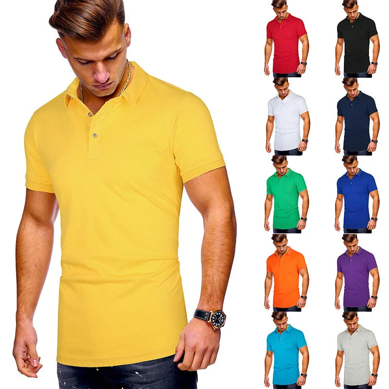 Herren Poloshirt mit hochwertigem Baumwollmix und modernem Stehkragen