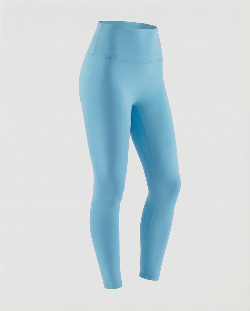 Damen hochgeschnittene Kompressions-Leggings mit Mikrostretch