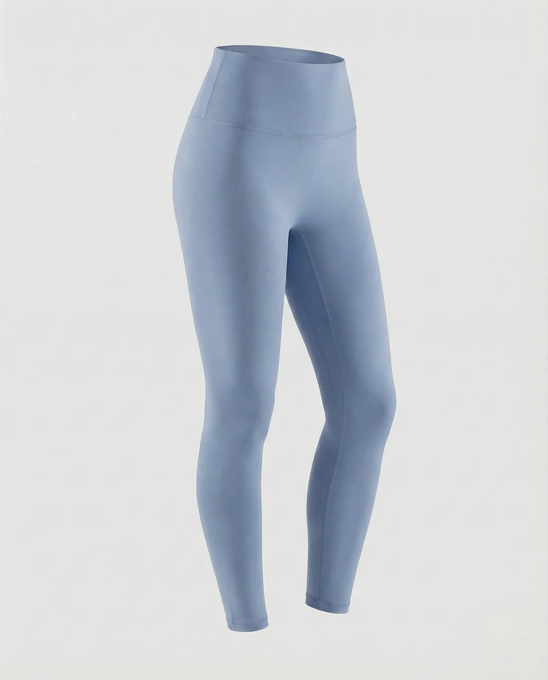 Damen hochgeschnittene Kompressions-Leggings mit Mikrostretch