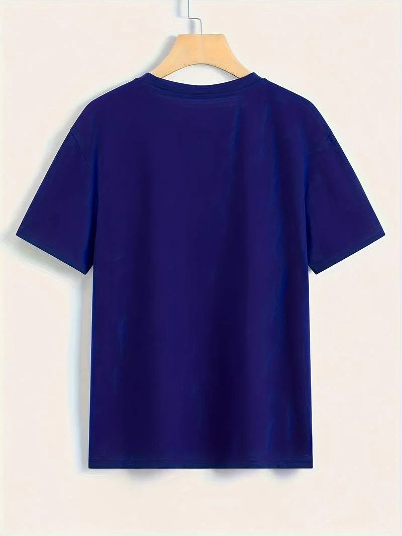 Schlichtes, einfaches Rundhals-T-Shirt