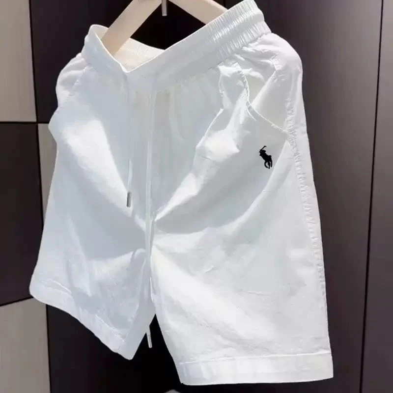 Herren leichte Freizeithose mit elastischem Bund und seitlichen Taschen
