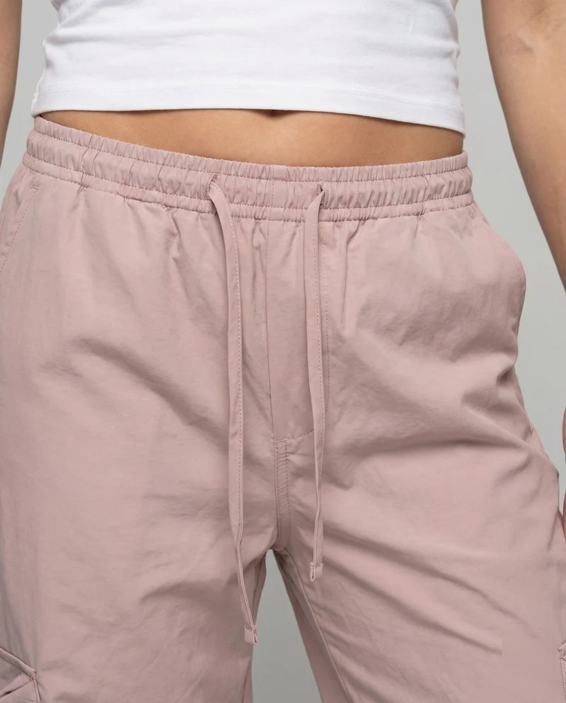 Damen Weite Cargohose Seitliche BindNord Taschenänder